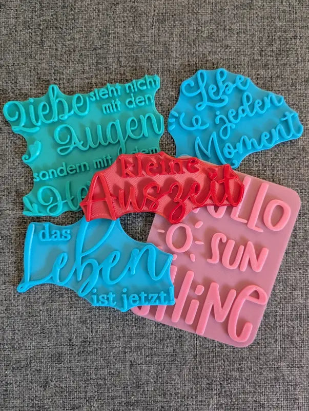 Spruch Set - Stempel B-Ware / 2te Wahl