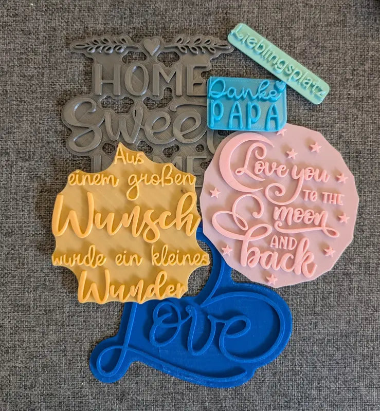 Spruch Set - Stempel B-Ware / 2te Wahl