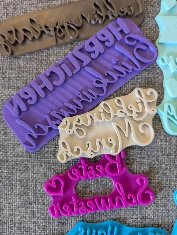 Spruch Set - Stempel B-Ware / 2te Wahl