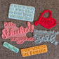 Spruch Set - Stempel B-Ware / 2te Wahl