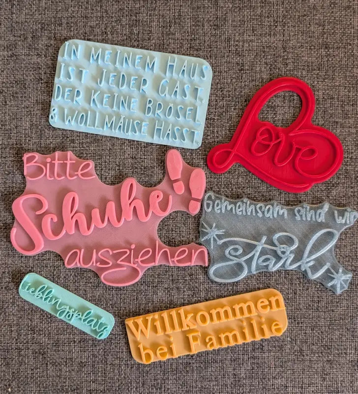 Spruch Set - Stempel B-Ware / 2te Wahl