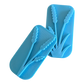 Schrägansicht auf das 2er-Set Prägestempel für Ton mit filigranen Lavendel- und Getreideähren. Hochwertige Motivstempel im eckigen Design für zeitlose, botanische Keramik.
