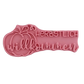 Draufsicht auf den Prägestempel für Ton mit dem Schriftzug 'Herbstlich willkommen' und einem Kürbis. Hochwertiges Töpferwerkzeug für detailreiche herbstliche Keramikdekoration. Töpferstempel - Spruchstempel