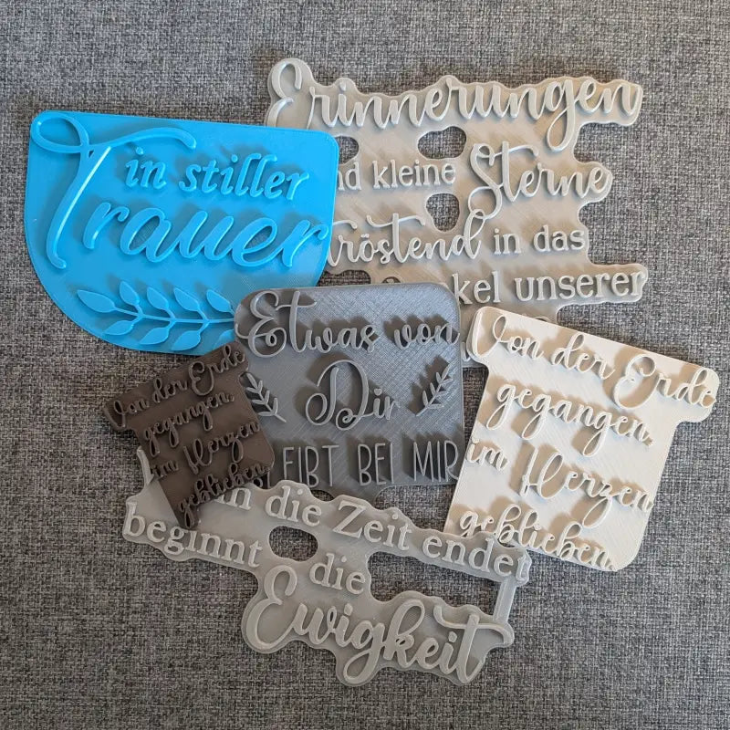 Trauersprüche - Stempel B-Ware / 2te Wahl