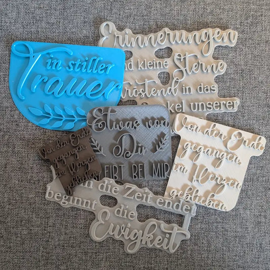 Trauersprüche - Stempel B-Ware / 2te Wahl