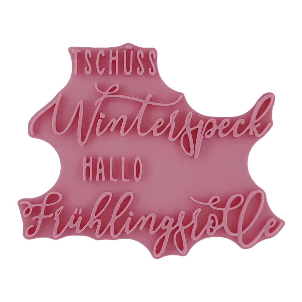 Tschüss Winterspeck hallo Frühlingsrolle - Stempel - Minseart