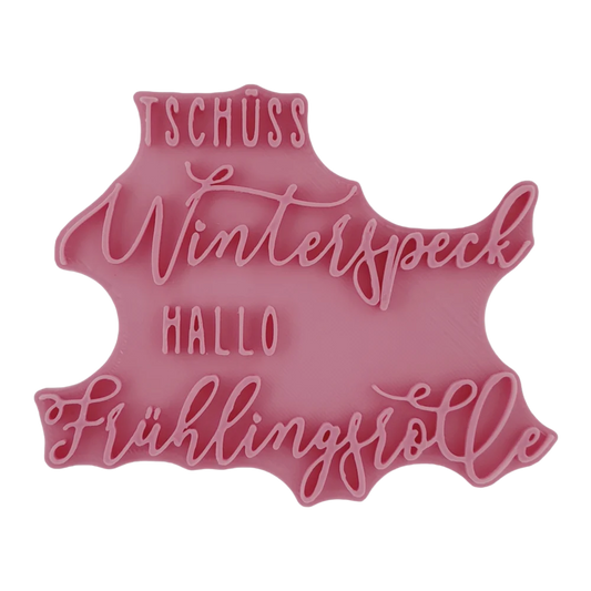 Tschüss Winterspeck hallo Frühlingsrolle - Stempel - Minseart