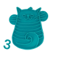 Verrücktes Katzenquartett - Stempelset - Minseart
