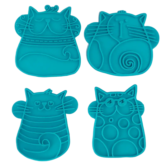 Verrücktes Katzenquartett - Stempelset - Minseart