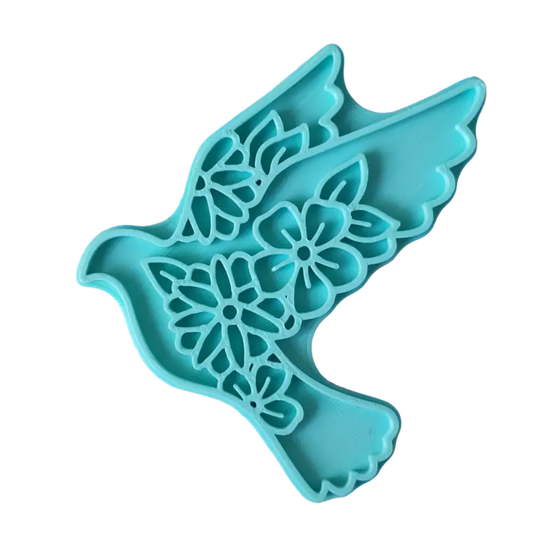 verzierte Vögel Spatz Kanarienvogel Taube Kolibri - Stempelset - Taube - Bildliche Stempel