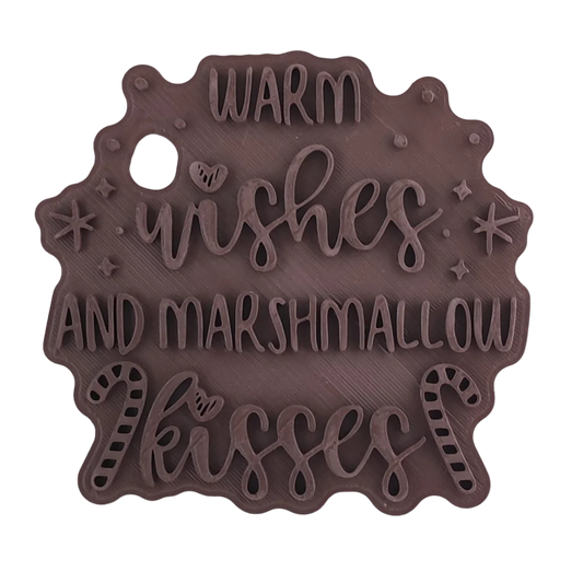 Warm wishes and Marshmallow kisses- Stempel - Spruchstempel