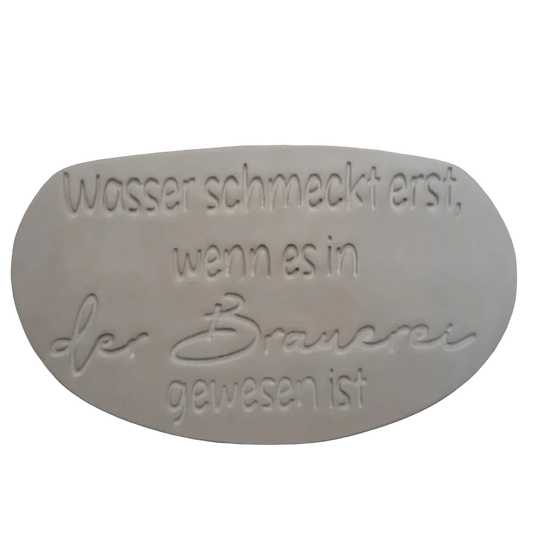 Wasser schmeckt erst wenn es in der Brauerei gewesen ist - Stempel - Minseart