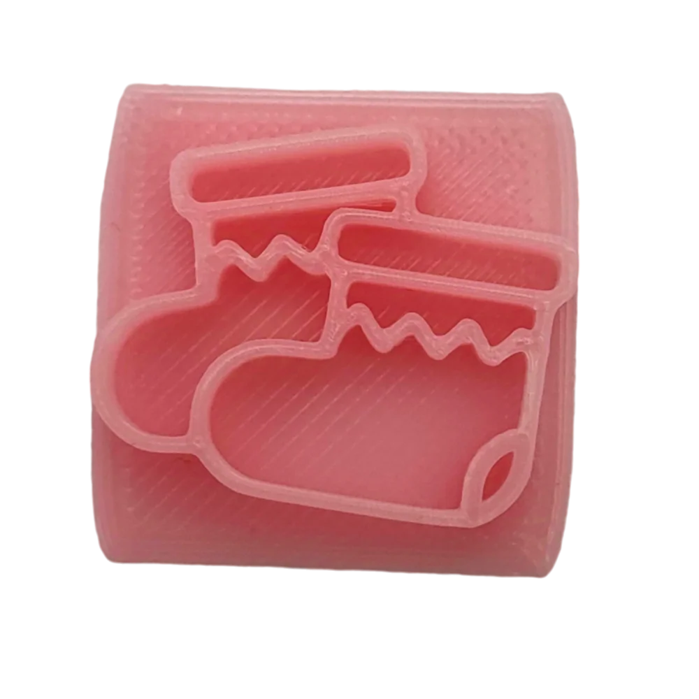 Weihnachts-Icon - Sockenpaar - Prägestempel - Spruchstempel
