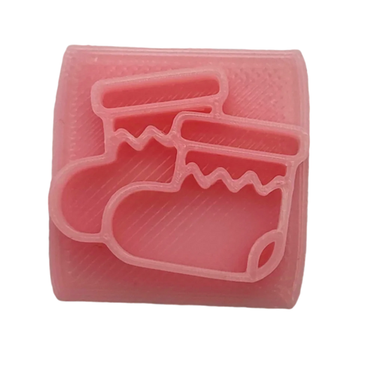 Weihnachts-Icon - Sockenpaar - Prägestempel - Spruchstempel
