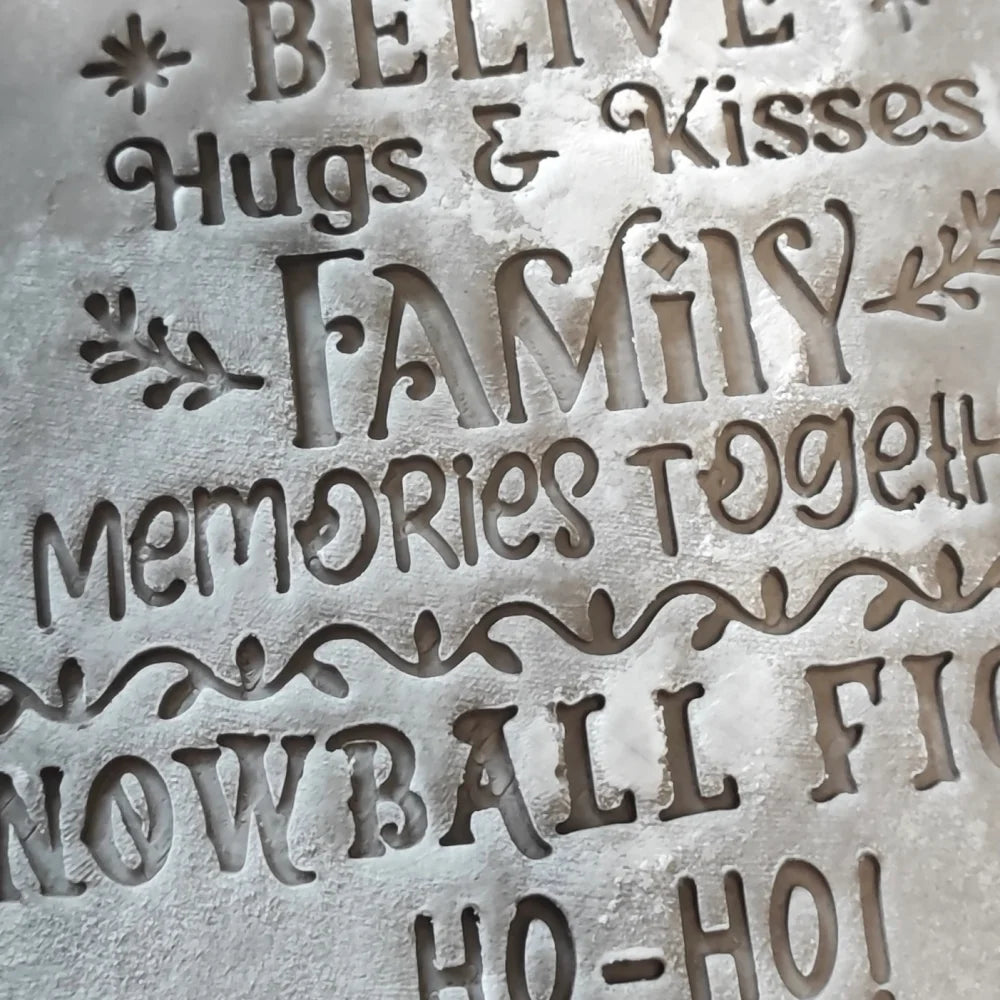 Weihnachtsbaumausstecher - Stempel - Spruchstempel