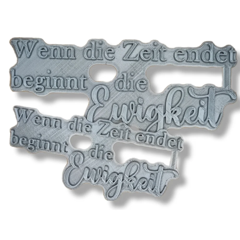 Wenn die Zeit endet beginnt die Ewigkeit - Stempel - Minseart