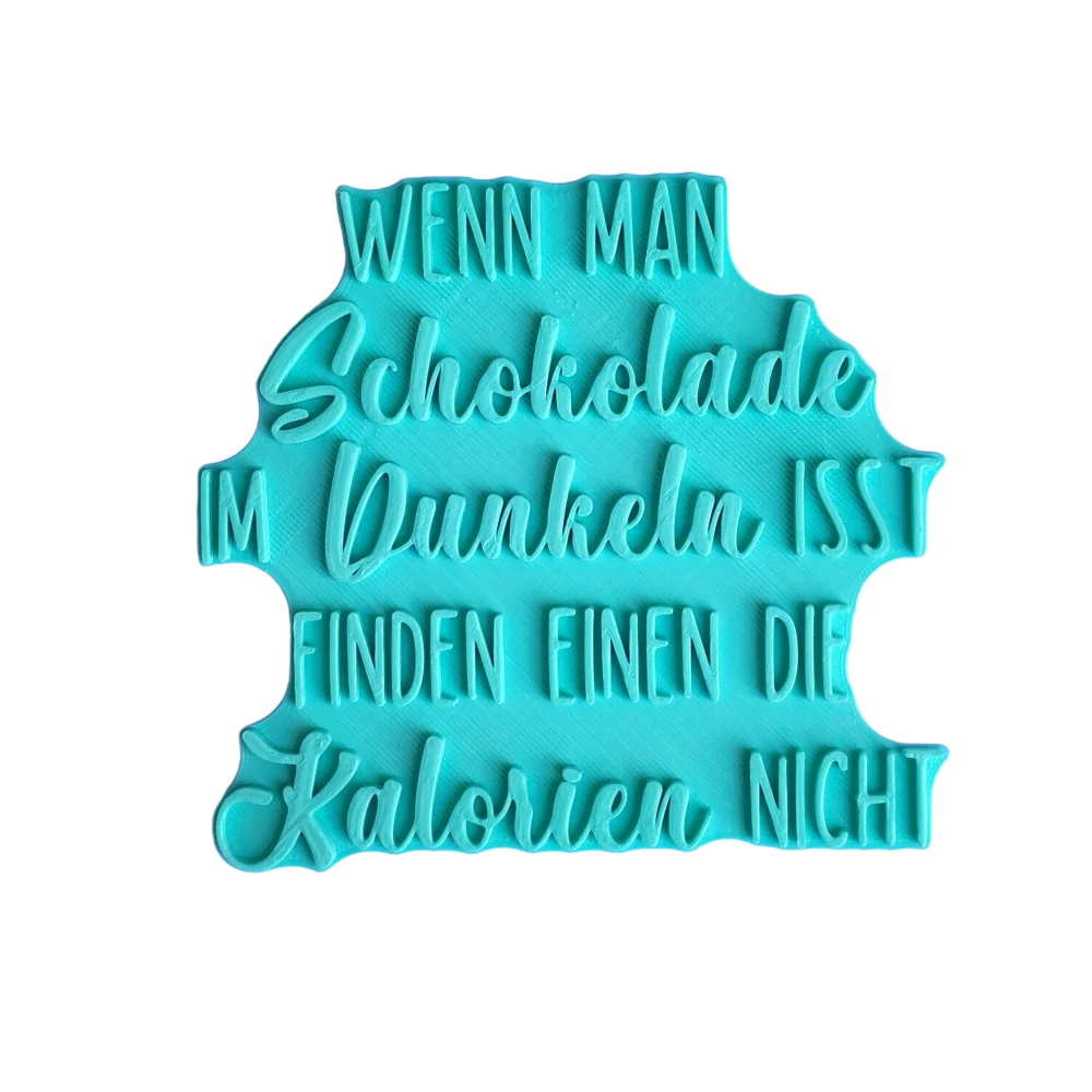 Wenn man Schokolade im Dunkeln isst ... - Stempel - Minseart