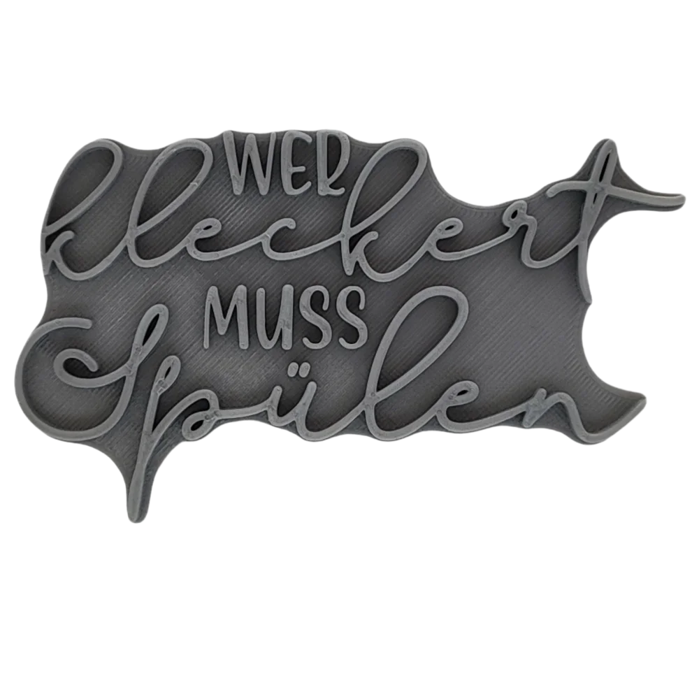 Wer kleckert muss spülen - Stempel - Minseart