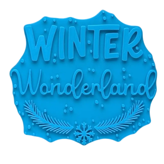 Winter Wonderland - Keramikstempel Prägestempel - Spruchstempel