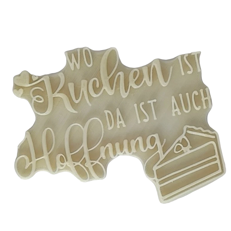 Wo Kuchen ist da ist auch Hoffnung - Stempel - Minseart