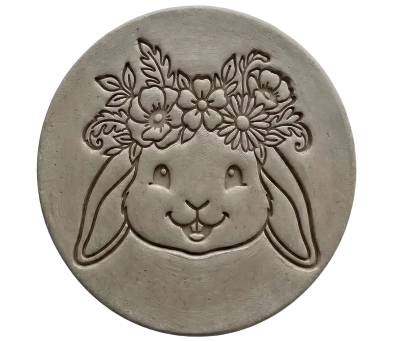 XL Keramikstempel ’Lachender Hase’ – Großes Statement für deinen Ton - osterstempel