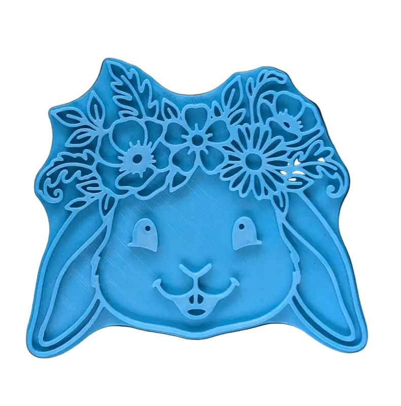 XL Keramikstempel ’Lachender Hase’ – Großes Statement für deinen Ton - osterstempel