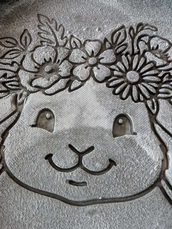 XL Keramikstempel ’Sanfter Hase’ – Großes Statement für deinen Ton - osterstempel