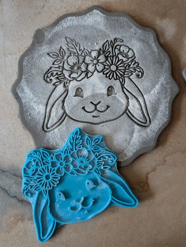 XL Keramikstempel ’Sanfter Hase’ – Großes Statement für deinen Ton - osterstempel