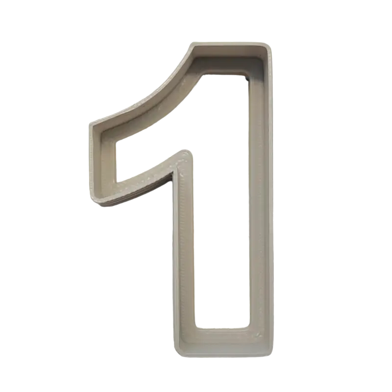 Zahlen Ausstecher/Cutter 1 - Eins 6cm hoch - Spruchstempel