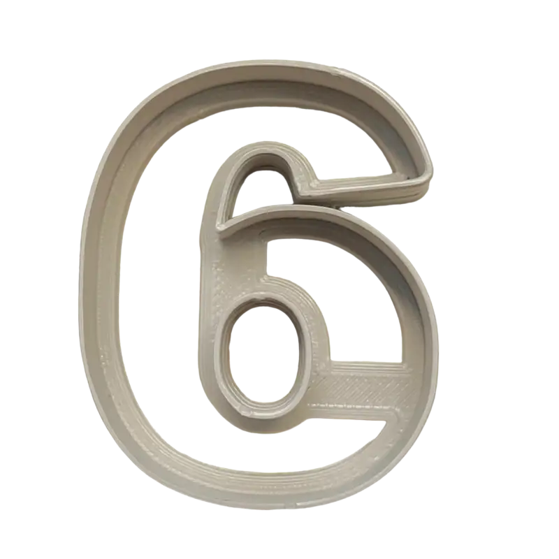 Zahlen Ausstecher/Cutter 1 - Sechs bzw. Neun 6cm hoch - Spruchstempel