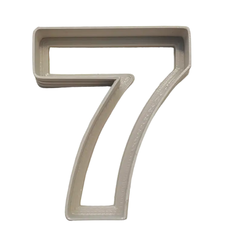 Zahlen Ausstecher/Cutter 1 - Sieben 6cm hoch - Spruchstempel