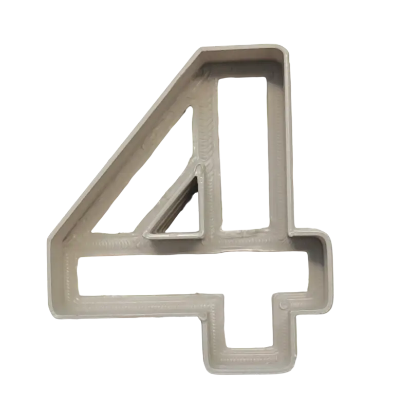 Zahlen Ausstecher/Cutter 1 - Vier 6cm hoch - Spruchstempel