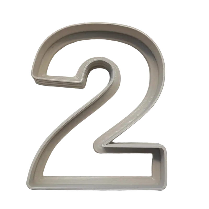 Zahlen Ausstecher/Cutter 1 - Zwei 6cm hoch - Spruchstempel