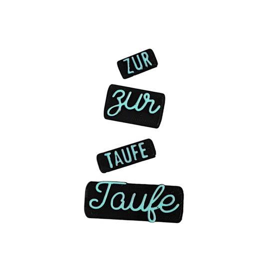 zur Taufe - Stempel - Spruchstempel